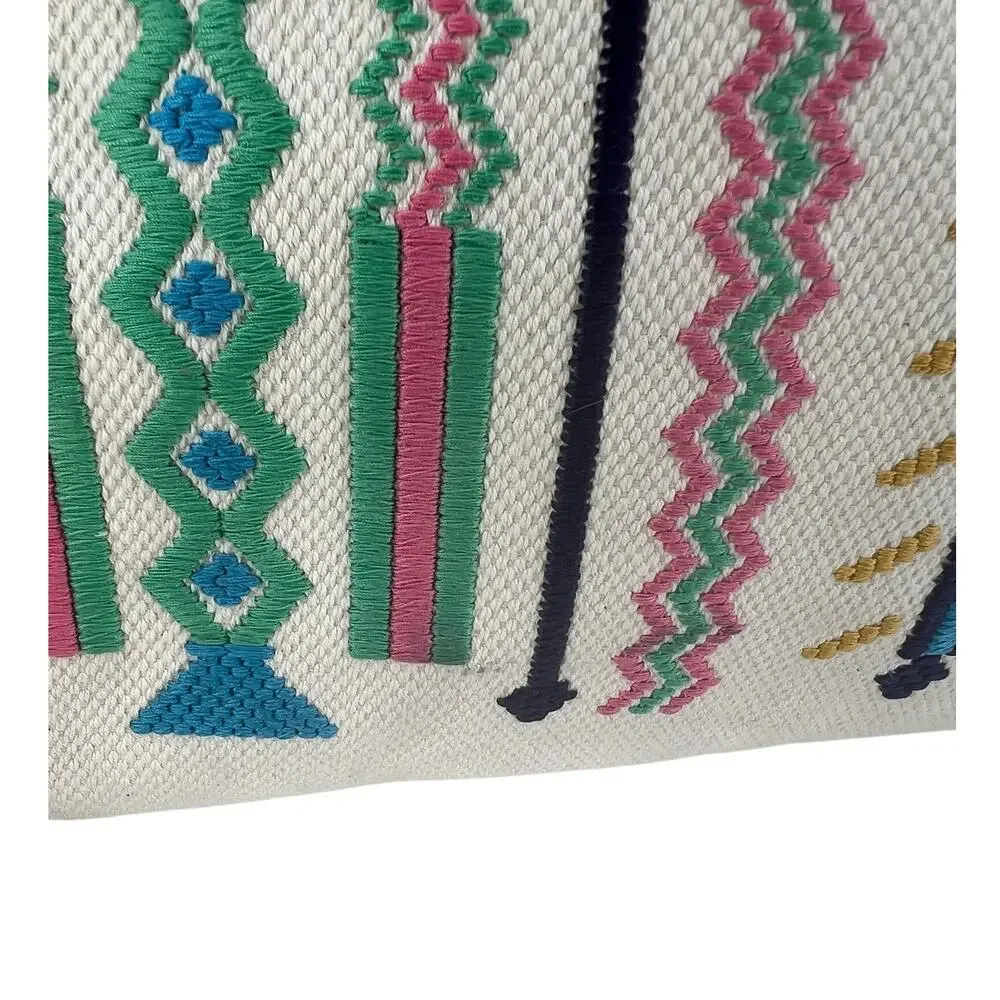 ETRO Embroidered Canvas Shopper Tote Bag Neutrals‎
